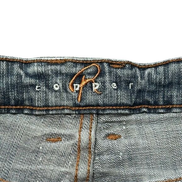 Copper Rivet Bootcut Jeans Juniors Size 5/6M Medium Wash Stretch Denim Y2K Style - Picture 8 of 15
